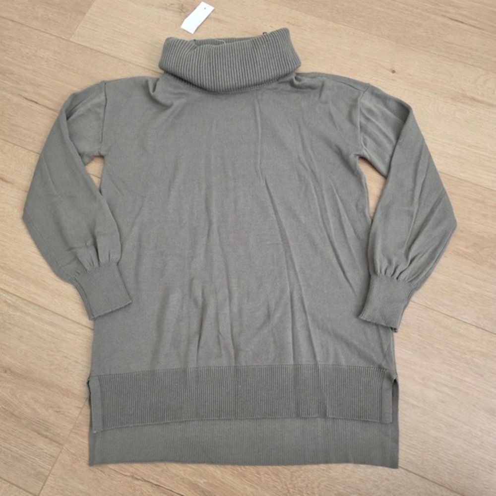LOFT Turtleneck Sweater‎ Women's M Long Sleeve Casual Olive Green Knit NWT